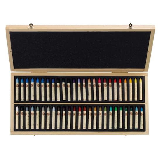 Sennelier Picasso 50 Color Oil Pastel Wood Box Set